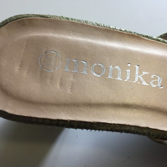 Beaded backless slings with kitten heel - Picture 2 of 7